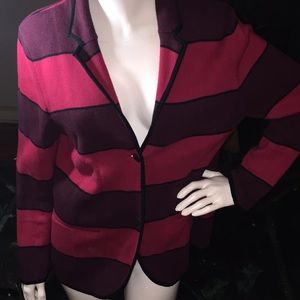 Loft Striper Sweater Jacket (Blazer)